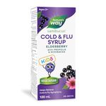 Nature's Way Kids Sambucus Cold and Flu Care – Elderberry Syrup with Echinacea and Propolis - Used in Herbal Medicine to Help Relieve Symptoms (Coughs and Sore Throats) in Children, 120 ml