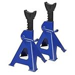 2Pcs Ratcheting Axle Stand, 3 Ton Adjustable Heavy Duty Axle Jack Stands Car Caravan Van Vehicle Stand Lifting Tool