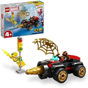 LEGO® Spidey Drill Spinner Vehicle 10792, Spider-Man Car and 2 Minifigures, Super Hero Fun from Disney+ TV Show Spidey and His Amazing Friends, Toy for Kids, Boys and Girls Aged 4 and Over