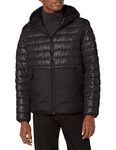 Kenneth Cole New York Men's Quilted Midweight Puffer Jacket, Black, XL