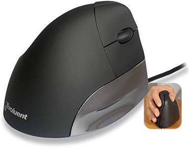 Evoluent Standard Right. USB Black. A Vertical Patented Mouse That Supports Your Hand in a Relaxed Position