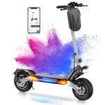 Circooter 1600W/960Wh Electric Scooter Adult Dual Motor 45 KM/H Top Speed, 60 KM Long Range, E Scooter with Dual Suspensions, 11'' Off-Road Tires, 360°Lighting Foldable Commute Scooter for Adults