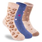 Supersox Unisex Kid's Cotton Winter Regular Socks-3 Pairs Thick Thermal Crew Socks-Extra Terry Cushioning For Support & Comfort,Ideal For Winter & Casual Wear,Multicolour(Pack Of 3)(6 Years-9 Years)