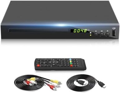 Blu Ray Player, HD Bluray DVD Player for TV, Play Region A/1 Blu-Ray Disc and All Region DVD Discs, Blu-ray Player DVD CD Player with HDMI AV Coaxial Output, USB Input, Built-in PAL NTSC (Zone A/1)