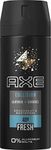 Axe Axe Body Spray Collision Leather & Cookies without Aluminium Salts 3 x 150 ml