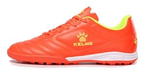 KELME Mens Turf Soccer Cleats - Football Boots Outdoor/Indoor Unisex Adult Sizes - Pro Soccer Shoes - TF AG and Futsal Shoe, Orange, 8.5