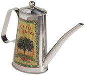 Norpro 71 2-Cup Stainless Steel Oil Can, Multicolored