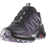 Salomon Women's Speedcross Peak Climasalomon Waterproof Hiking Shoe, Black/Nightshade/Orchid Petal, 9