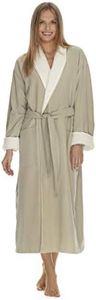 Women's Microfiber Robe by BOCA TERRY - Luxury Hotel Bathrobe, Long Spa Robes for Women - Generous Sizing