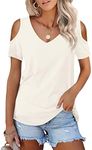 Amoretu Womens Bare Shoulder Tshirt