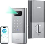 Desloc Palm Vein Smart Lock, K140Plus Keyless Entry Door Lock with 10000mAh Li-ion Battery, App Control WiFi Keypad Deadbolt, Digital Front Door Lock with BHMA Grade 3, Auto Lock, Silver