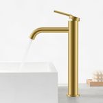 KENES Brushed Gold Bathroom Sink Fa