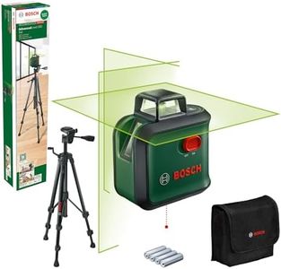 Bosch Home & Garden Cross line Laser AdvancedLevel 360 with Premium Tripod (3 Laser Lines incl. 360° for Alignment Throughout The Entire Room, in Cardboard Box)