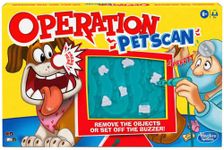 Hasbro Gaming Operation Pet Scan Board Game For 2 Or More Players, Kids Ages 6 and Up, with Silly Sounds, Remove The Objects Or Get The Buzzer Multicolor