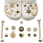 Shoe Charms, Fashion Shoe Decoration Charms for Ladies, DIY Shoe Accessories, Wristband Accessories, Gifts for Girls (Metal)