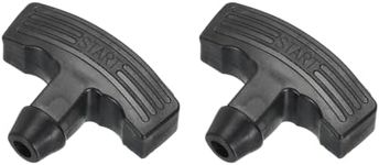 sourcing map Recoil Handle Pull Starter 2.95"x2.28"x0.94" for Lawn Mower, Engine Power Equipment Fitting Black 2Pcs