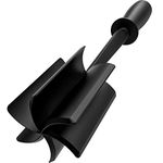 Hamburger Meat Chopper, VAVOLO High-Temp Heat-Resistant Ground Meat Masher, Versatile Nylon Non-Stick Ground Beef Masher with 5-Blade Head, Kitchen Gadgets, Dishwasher Safe(Black)