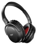 LINDY BNX-60 Wireless Active Noise Cancelling (ANC) Headphones, aptX - comfort, lightweight – built-in mic for hands-free calls – Matt Black