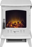 Adam Aviemore Corded Electric Stove in Pure White Enamel