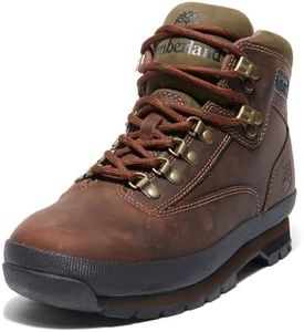 Timberland Men's Euro Hiker Mid Lace Up Boot, MD Brown Full Grain, US 10