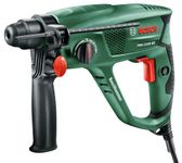 Bosch Home and Garden 06033A9370 Rotary Hammer Pbh 2100 Re, 550 W, Sds Plus Chuck For Fast, Keyless Accessory Changes, In Carrying Case, Green