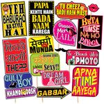 Syga Paper Bollywood Party Theme Props, Multicolour, 16 Pieces