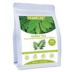 TEARELAE - Senna Tea - 1.5g x 64 Count Senna Leaves Tea Bags - Premium Indian Senna Leaves - Caffeine-Free, Non-GMO