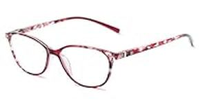 Cat Eye Reading Glasses in Red by R
