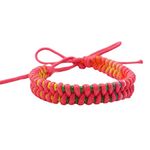 SBI Jewelry Pink Friendship Bracelets Surfer Bracelet Wax Beach Rope Braided Adjustable String Boho Color Woven Wrap Birthday Anniversary