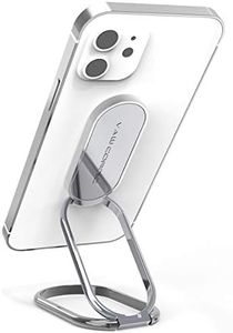 VAWcornic Phone Ring Holder Finger Kickstand, 540° Dual Direction Rotating Phone Grip for iPhone, Samsung, Huawei Smartphone, Tablet, Kindle, Switch Lite Compatible with Magnetic Car Mount (Silver)