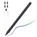 TiMOVO Stylus Pen for Touch Screens, Compatible with Apple iPad/Pro/Air/Mini/iPhone/Android Phones/Tablets, High Sensitivity & Fine Point Stylus Universal for iOS & Android Writing & Drawing, Black