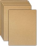 TOWNBUS 3 ply Corrugated Flat Cardboard sheets for DIY projects, Packing, Mailing, Arts & Crafts work, Packaging Inserts, Dividers |kraft - crafts brown (A4 Size) - 5 Nos