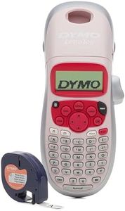 Dymo LetraTag LT-100H Handheld Label Maker | ABC Keyboard Label Printer with Easy-to-Use, 13 Character LCD Screen | for Home or Office | Pink