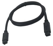 zdyCGTime Firewire Premium Cable 800 IEEE 1394B 9 Pin to 9 Pin Male to Male 6 Ft Black(9 Pin to 9 Pin)