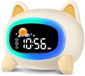 Monebena Kids Alarm Clock Cute OK to Wake for Sleep Training with Night Light and Sound Machine Toddlers Boys Girls Teens Bedrooms (Dog) ,colorful SG5_KRJ2