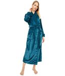 Natori Plush Sherpa Robe 52" Deep Sea Green M (Women's 10-12)