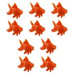 Tabanzhe 10PCS Artificial Aquarium Fish - Plastic Fake Floating Set, Moving Decorations, Realistic Simulation Goldfish Ornament for Fish Tank, Sea Themed Party Decor Gift