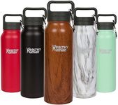 Healthy Human Stainless Steel Water Bottle | Double Walled Vacuum Insulated Water Thermos for Adults | Eco-Friendly Travel Bottles with Leak Proof Lid (Harvest Maple, 21oz/ 621ML)