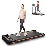 ACTFLAME Walking Pad Treadmill, Under Desk Treadmill for Home and Office, 2 in 1 Portable Treadmill with Smart Remote Control, Compact Treadmill 265LB Capacity for Walking and Jogging