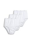 Jockey Women's Underwear Plus Size Classic Brief - 3 Pack, White, 10