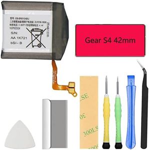 R810 Battery Compatible with Samsung Galaxy Gear S4 42mm SM-R810 SM-R815 Replacement EB-BR810ABU with Professional Repair Tools Kit