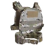 Aifordge Kids Mini Airsoft Tactical Vest with Patrol Belt Molle Combat Vest XS/S Child Vest Suit-(CP-s)