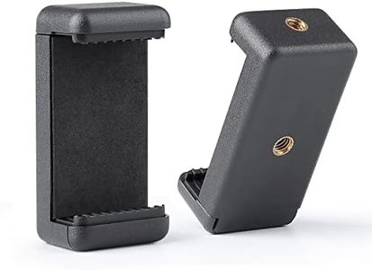 zeadio Support de trépied pour Smartphone, Adaptateur de Support de téléphone Portable, Perche à Selfie, Pince réglable pour iPhone, Samsung et Tous Les téléphones