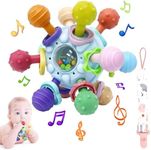 Baby Toys for 0-6 3-6 6-12 Months, Montessori Sensory Toy Food Grade Teething Toys for Babies 0 3 6 9 12 18 Months, Newborn Infant Learning Developmental Toys Gifts for 1 2 Year Old Boys Girls