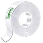 Double Sided Tape Heavy Duty, Strong Nano Mounting Tape Extra Large(3.0m * 2.0cm), Clear Multipurpose Removable Sticky Strips, Reusable Strong Wall Decor Tape Picture Hanging Strips Poster Carpet Tape