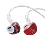 Linsoul 7HZ SONUS 1DD+1BA Dual Driver in Ear Monitor, HiFi in Ear Earphone IEM, with Detachable High-end Silver-Plated OCC Cable, Aluminum Back Cavity for Audiophile, Gaming Earbuds, Musician