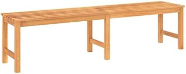 vidaXL Solid Teak Wood Garden Bench