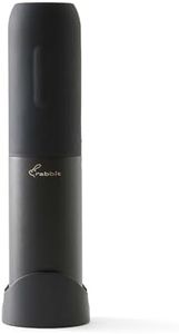Rabbit Compact Electric Corkscrew Wine Bottle Opener, Black, 10.75 inches