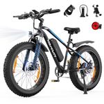 VARUN Electric Bikes for Adults, 26''* 4.0 Fat Tire Electric Mountain Bike with 48V/13Ah Lithium Battery, LCD Display with 5-PAS, E-fatbike with 4 Riding Mode, Mileage 100KM
