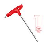 WISEUP Hex Keys, CR-V 6mm Allen Key, T bar Allen Keys, Long Arm Flat End Allen Wrench, for Bicycle Repair Household DIY